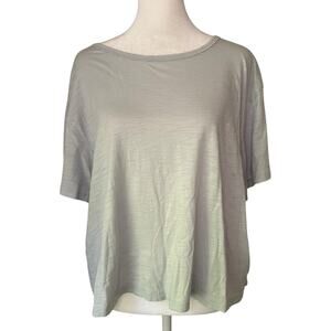 Athleta light blue short sleeve cotton tee size XL